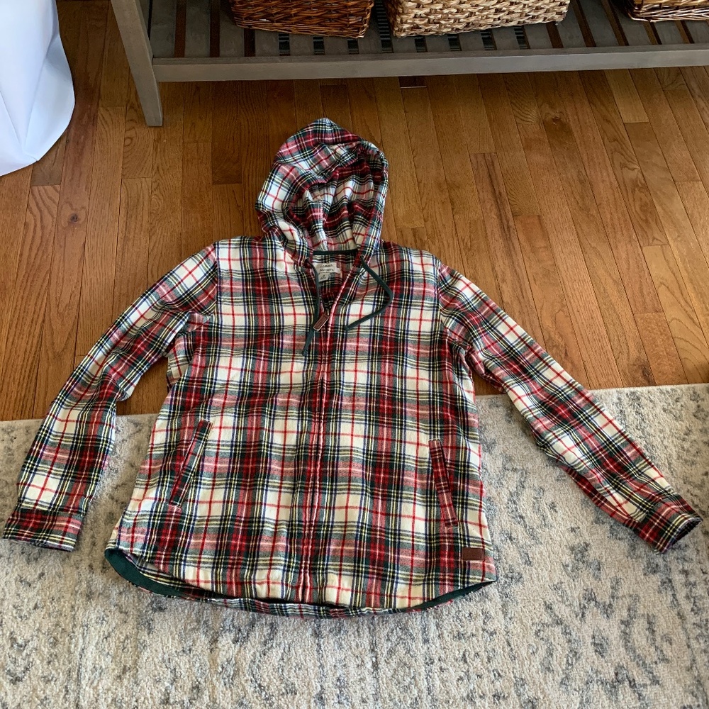 LlBean flannel zip up
